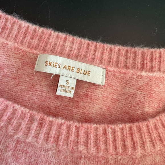 Skies Are Blue Blush‎ Knit Top - Picture 2 of 6